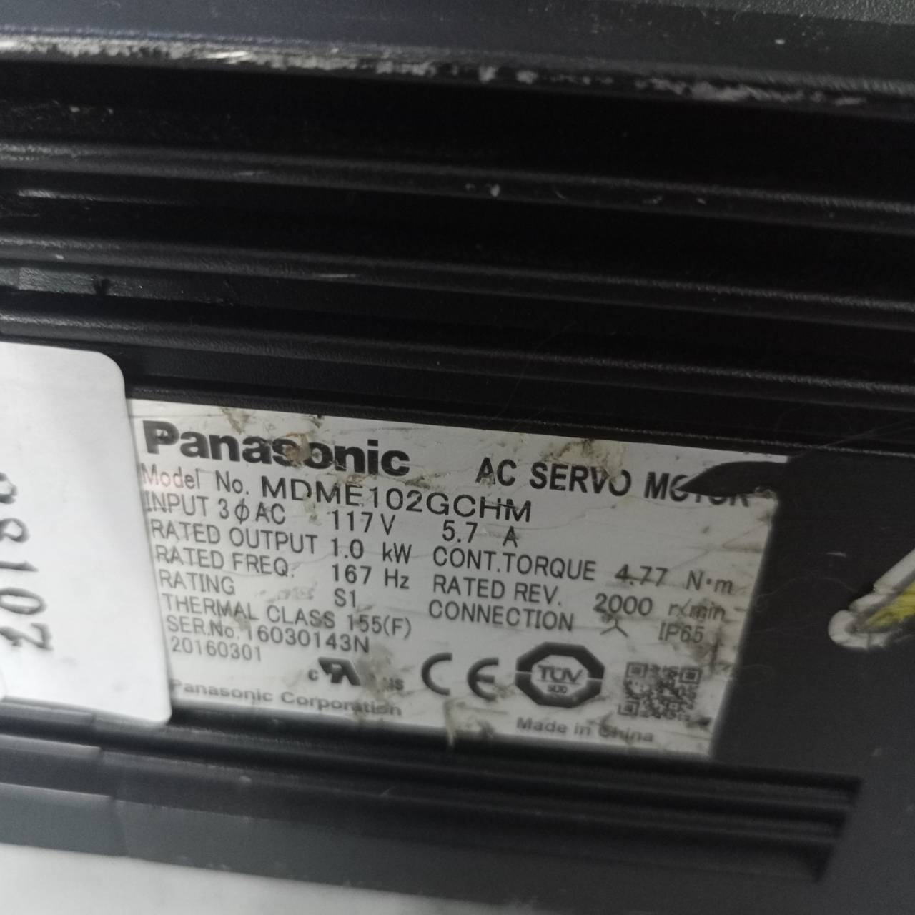 SERVO MOTOR " PANASONIC " MOTOR : MDME102GCHM