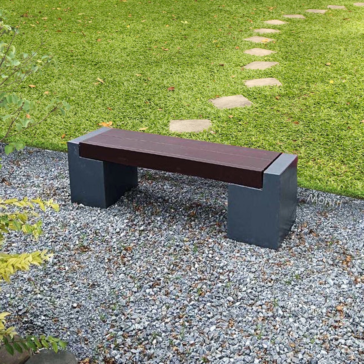 ม้านั่งสนามในสวน ทนทาน สำหรับทุกพื้นที่ ขนาดยาว 120 cm. นั่งได้ 2-3 คน