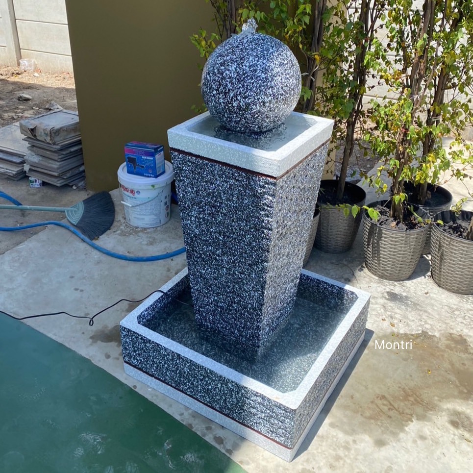 น้ำล้นตั้งเสริมฮวงจุ้ย เสริมมงคลปรับฮวงจุ้ย น้ำล้นจัดสวน น้ำพุแต่งสวน ชุดน้ำผุด ชุดน้ำตกแต่งสวน