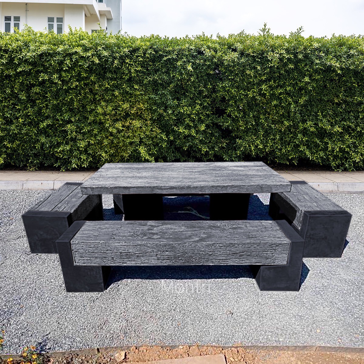 เฟอร์นิเจอร์สนาม สำหรับทุกสภาพอากาศ ชุดโต๊ะสนาม 12 ที่นั่ง เน้นความเป็นงานศิลปะและความแข็งแกร่ง