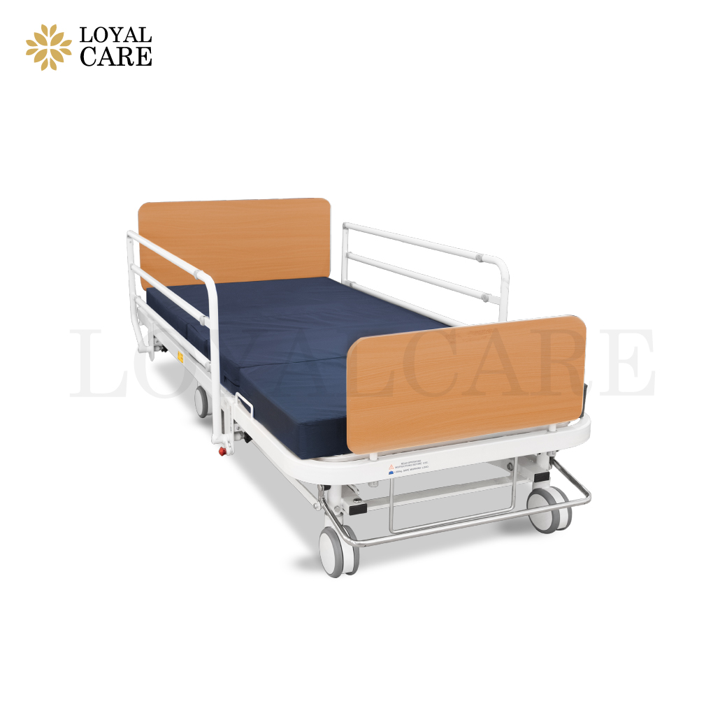 เตียงผู้ป่วยไฟฟ้าลายไม้ 3 ไกร์ (USA) ยี่ห้อ Invacare รุ่น 1601CL