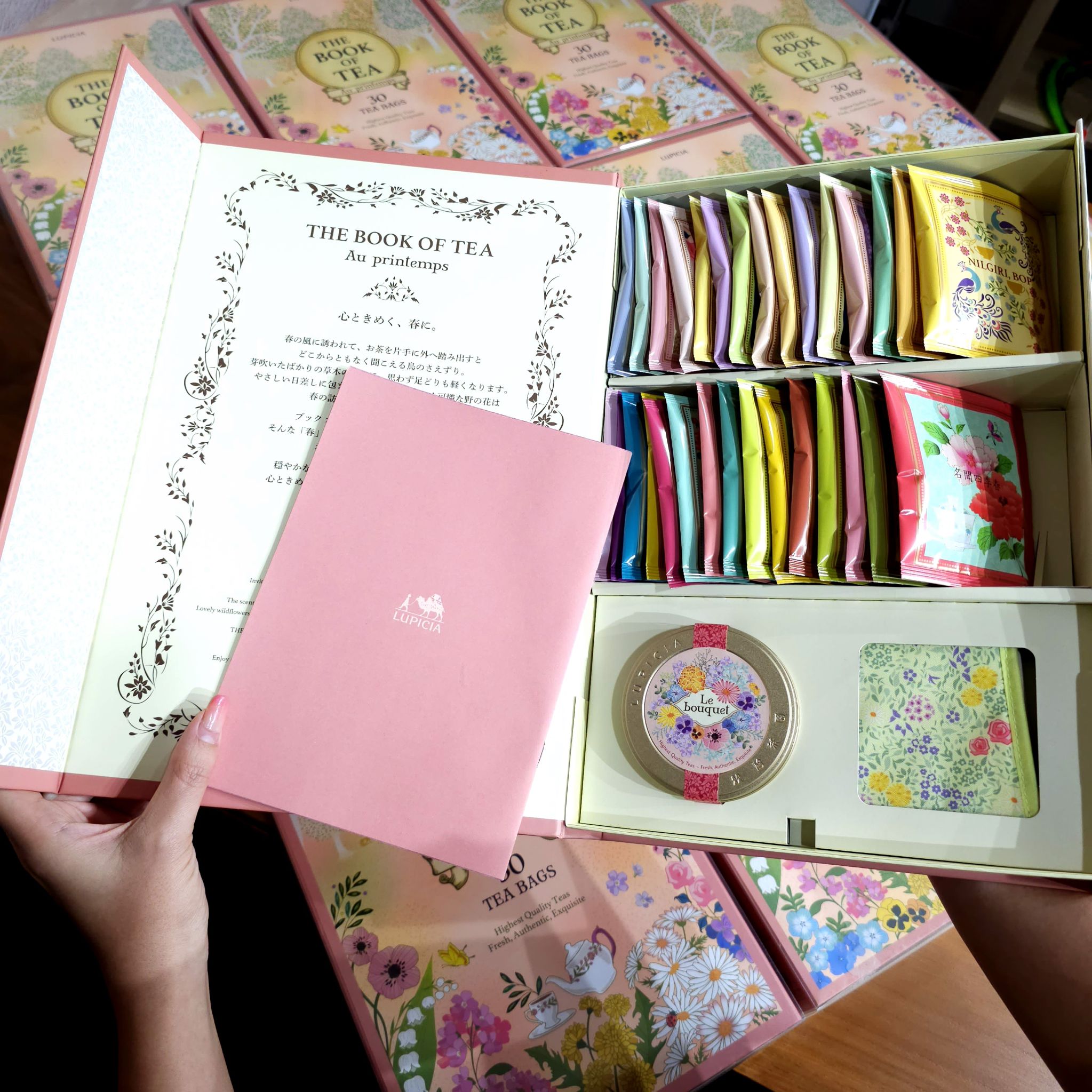 LUPICIA The book of tea au printemps 30 tea bags 1แพค ได้ชา blend 30 แพค 30 กลิ่นรส