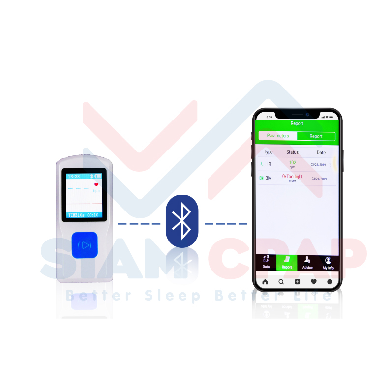 เครื่องติดตามสัญญาณชีพพกพา Contec รุ่น PM10 รับประกัน 1 ปี