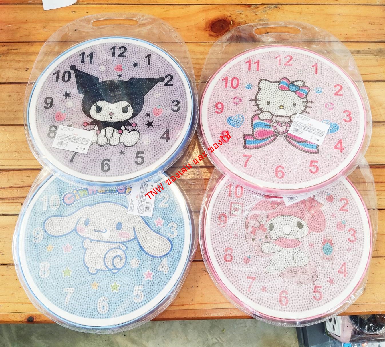นาฬิกาครอสติล ภาพปักเพชร ลายการ์ตูน ของเล่นDIY ของเล่นฝึกสมาธิ ของเล่นเสริมพัฒนาการ