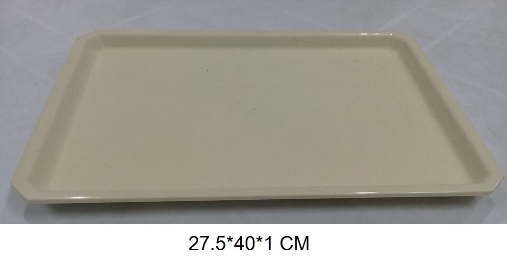 P08066 ถาดเสริฟเหลี่ยม (27.5*40*1 cm) Flowerware เครือซูปเปอร์แวร์ No.TR-07 (ราคาส่งต่อ 12 ใบ: เฉลี่ย 140 บ/ใบ)