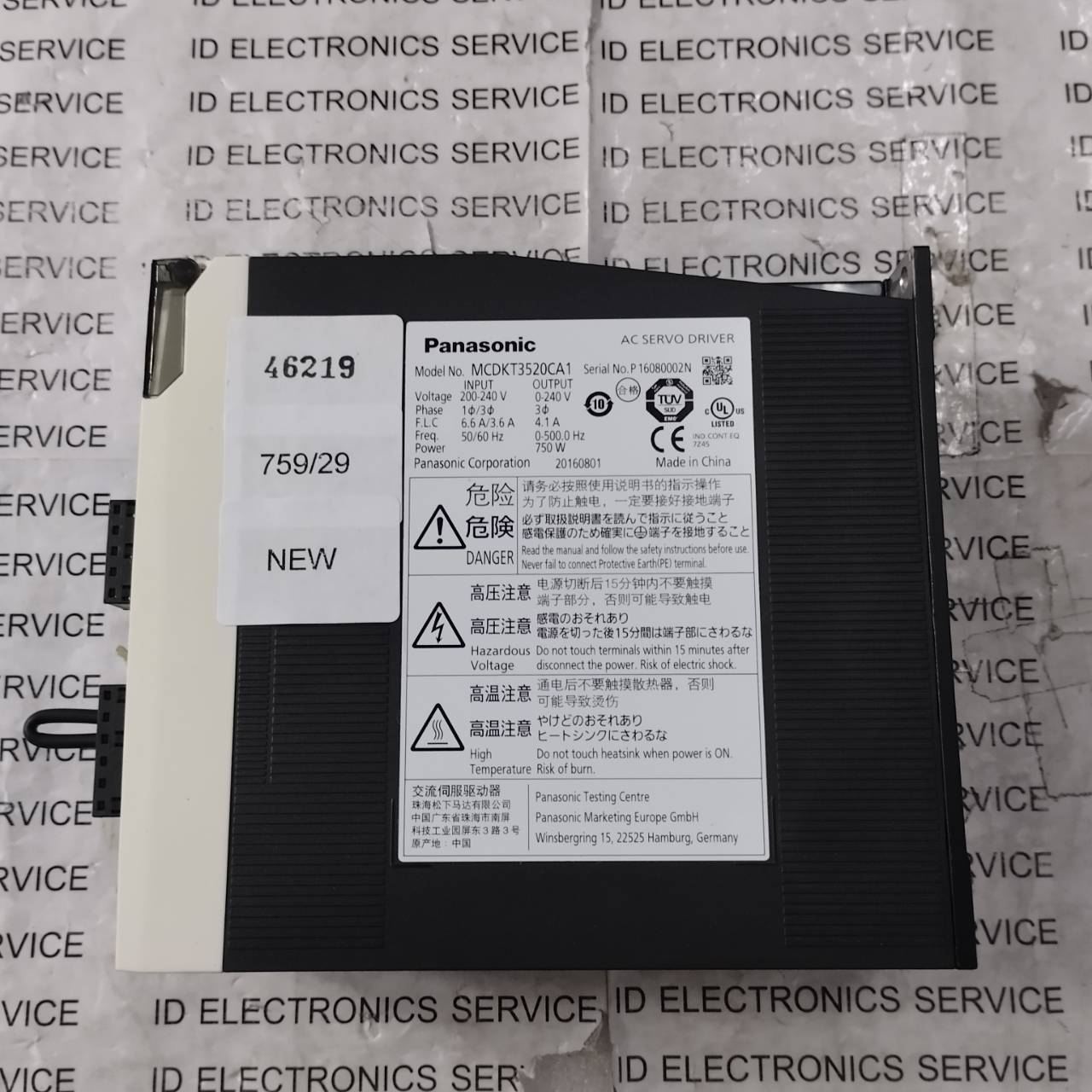 SERVO DRIVE " PANASONIC " MODEL : MCDKT3520CA1