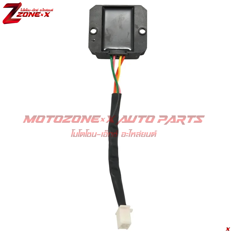 ตัวเรียงกระแส4สาย Rectifier Fit 12V Battery and Bulb, Light. 4 Wires 50-150CC GY6 MOTOZONE-X(โมโตโซน-เอ็กซ์) Part/อะไหล่/อุปกรณ์เสริม