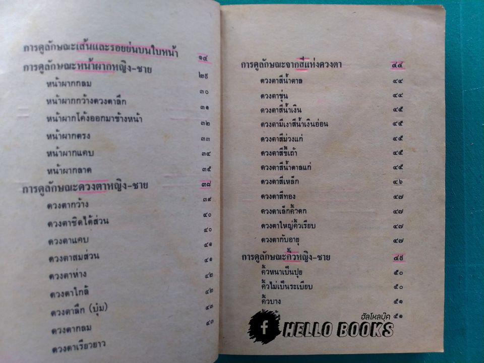 ตำราดูลักษณะบุคคล