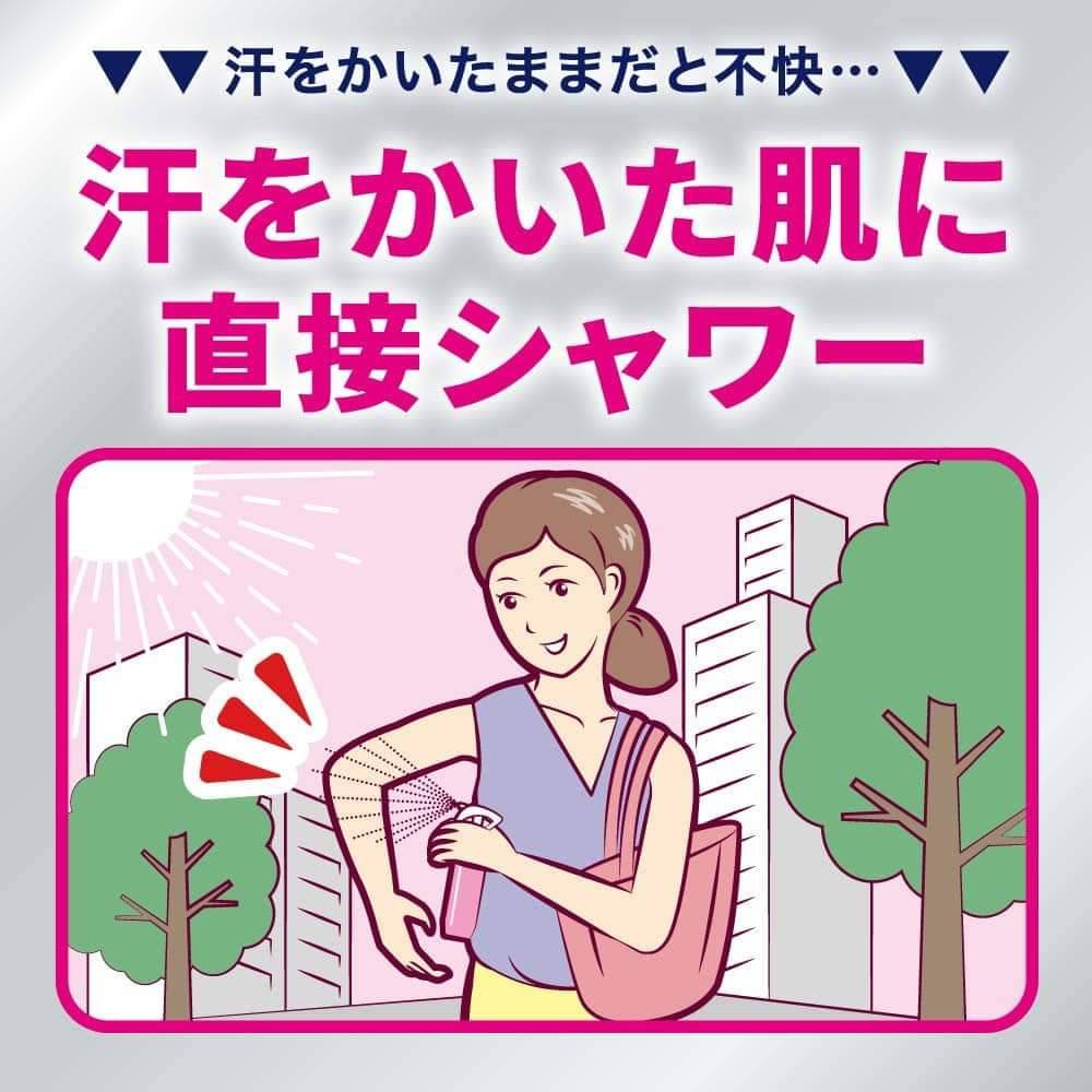 สเปรย์ลดร้อน ดับกลิ่น Biore Z Medicated Body Shower / Deodorant สูตร Unscented ไม่มีกลิ่น 100ml