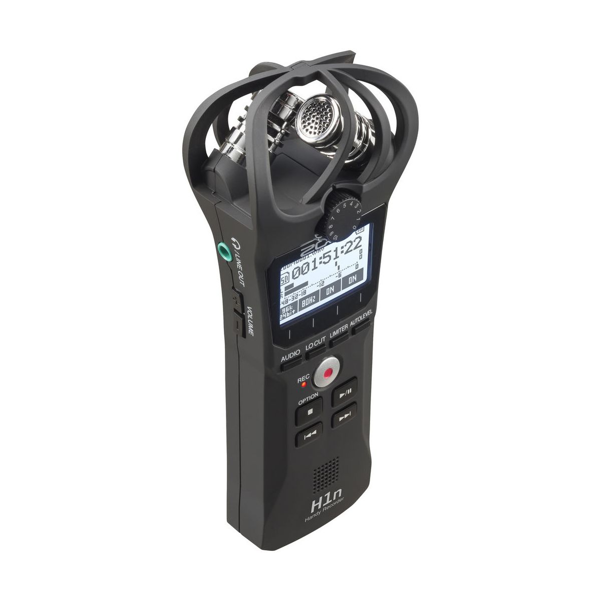 ZOOM H1n Microphone, Records in WAV up to 96 kHz, 3.5mm Line/Headphone
