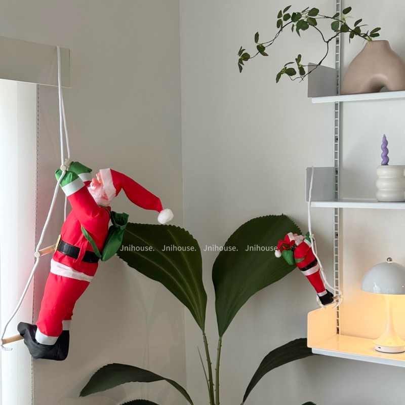 [พร้อมส่ง] Jnihouse : Climbing Santa ซานต้าตัวใหญ่ ซานต้าปีนเชือก