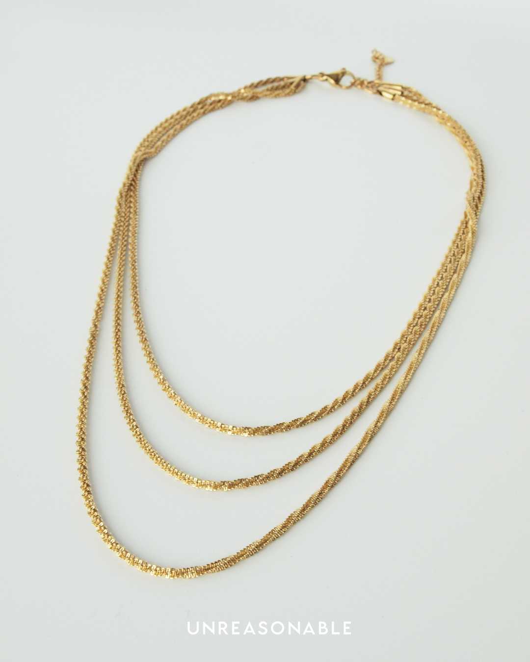 สร้อยคอ Stainless สีทอง UA0850-01 Unreasonable Accessories