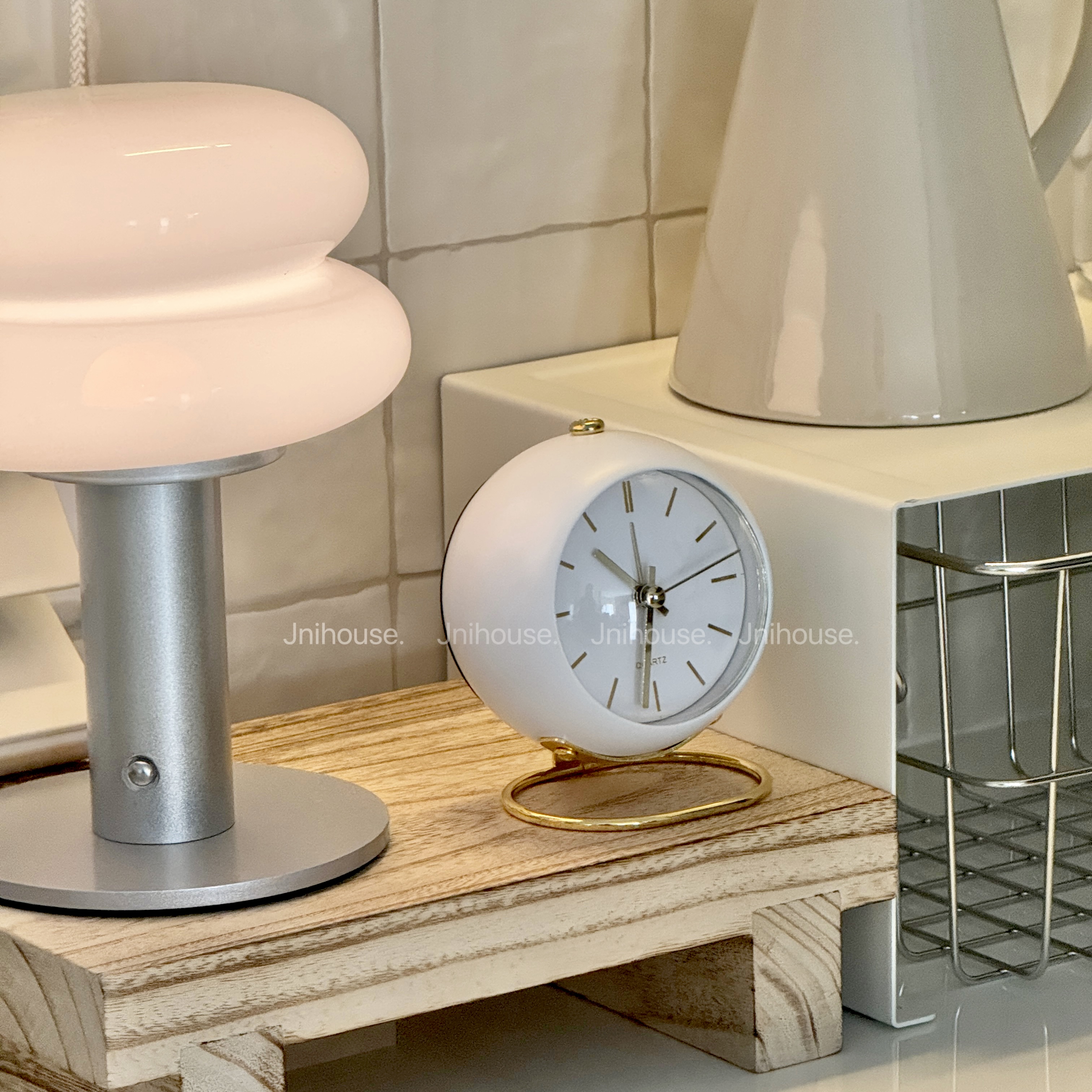[พร้อมส่ง] Jnihouse : นาฬิกาสีพาสเทล นาฬิกาตั้งโต๊ะ (Pastel Clock)