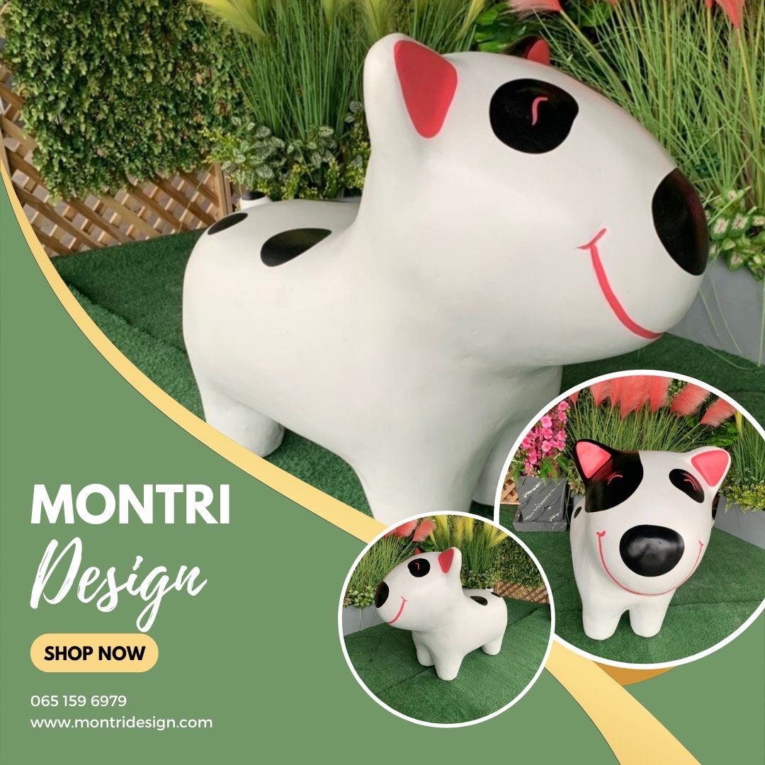 โต๊ะเก้าอี้ปูนรูปน้องหมา สุดน่ารัก โต๊ะเก้าอี้รูปสุนัข โต๊ะเก้าอี้ปูนปั้นรูปสุนัข ม้านั่งสนามในสวน