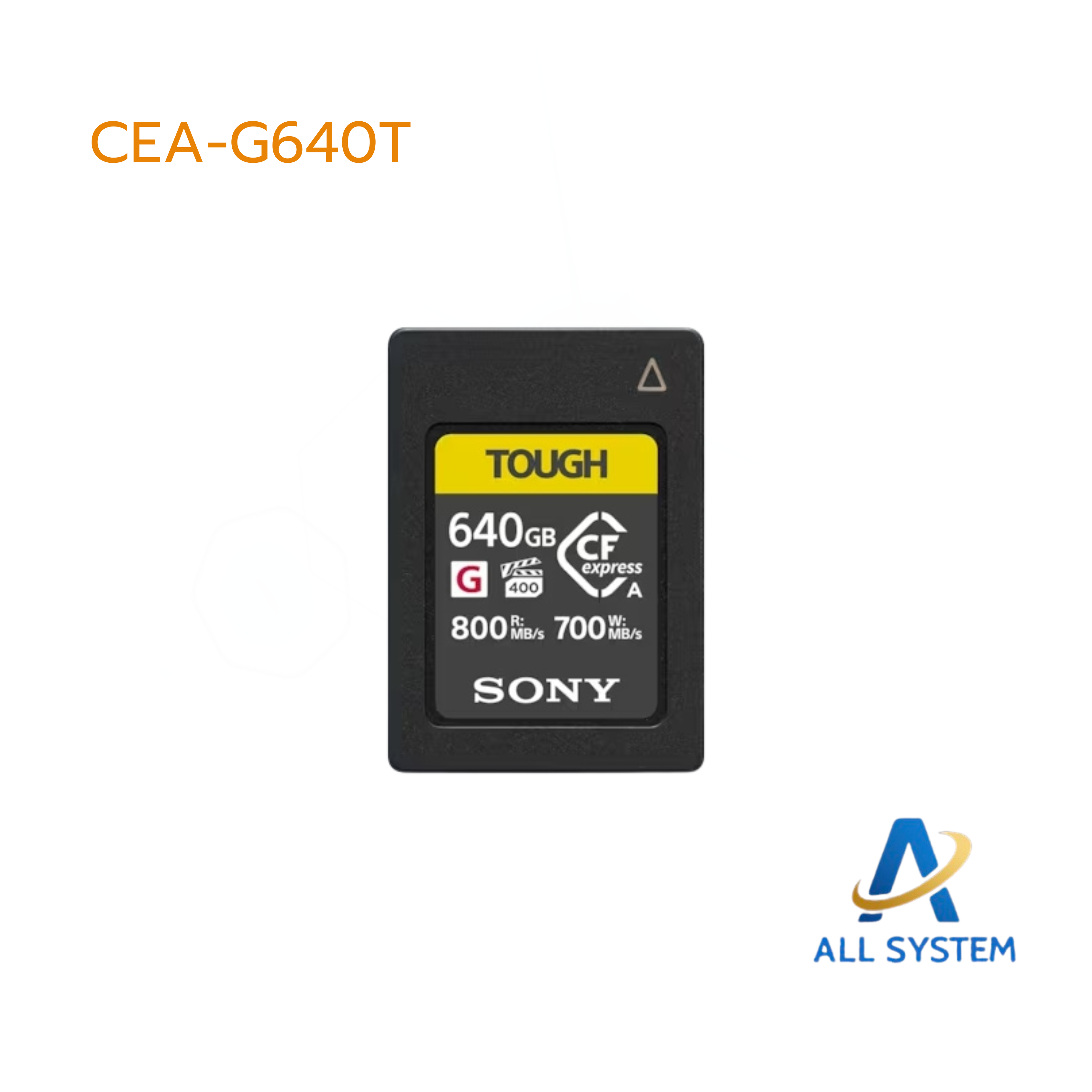 CEA-G640T Sony การ์ดหน่วยความจำ CFexpress Type A ความจุ 640 GB