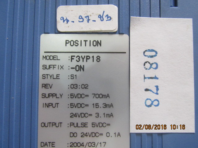 ขาย F3YP18 PLC "YOKOGAWA"