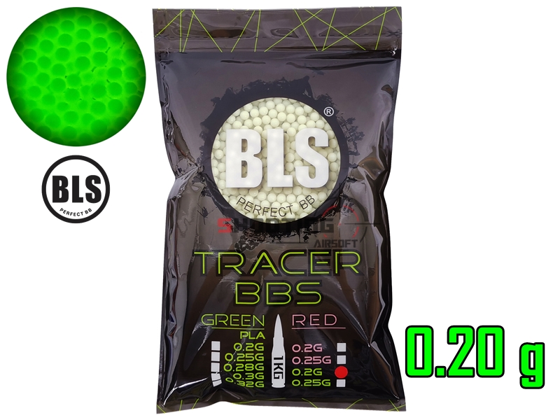ลูกบีบี 0.20g / 0.25g เรืองแสงสีเขียว (BLS)