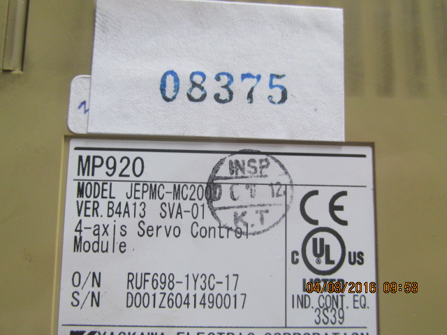 PLC " YASKAWA " MODEL : JEPMC-MC200