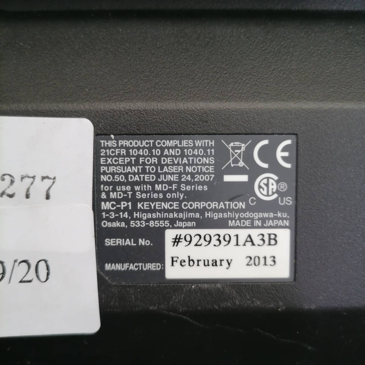 LCD TOUCH SCREEN " KEYENCE " MODEL : MC-P1