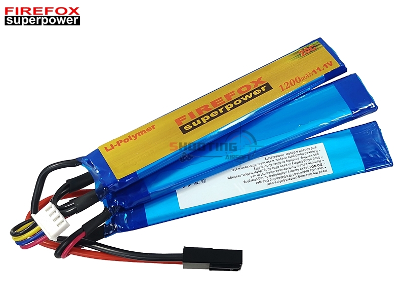 แบตลิโพ Firefox 20c 1200mAh 11.1v แยกเซลล์