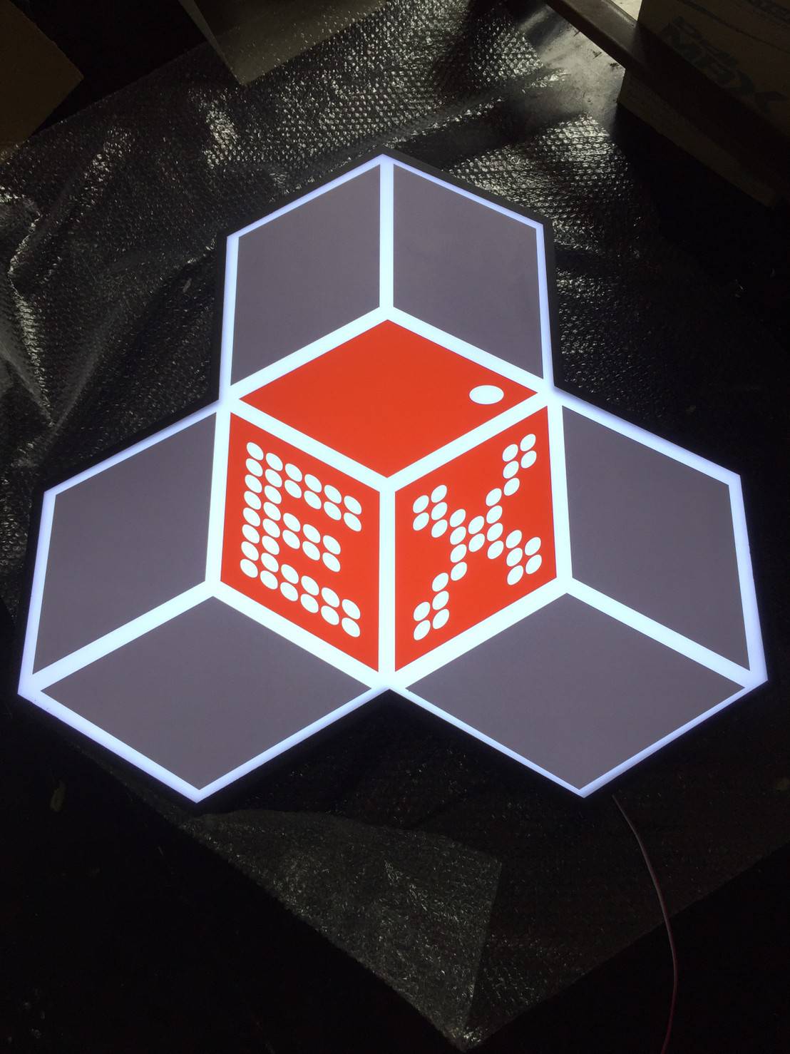 ป้ายกล่องไฟติดหน้าร้าน กล่องไฟหน้าเดียว