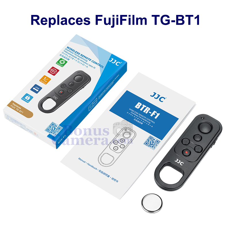 รีโมตถ่ายภาพนิ่งและวีดีโอฟูจิ X-T3,X-T4,X-T5,X-T30,X-T30 II,X-T50,X-H2,X-H2S แทน FujiFilm TG-BT1 Remote Control