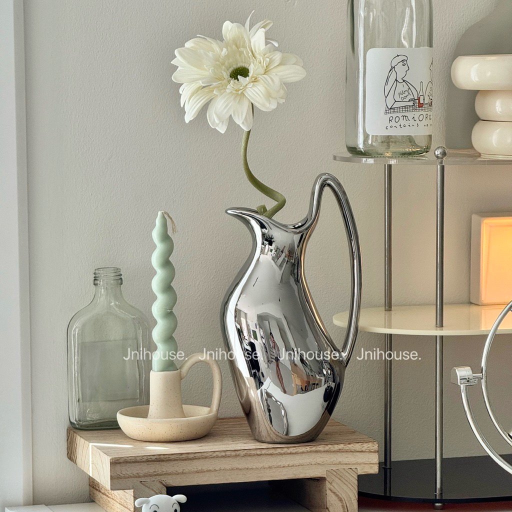 [พร้อมส่ง] Jnihouse : แจกันเหยือกเงิน แจกันดอกไม้ (Vase)