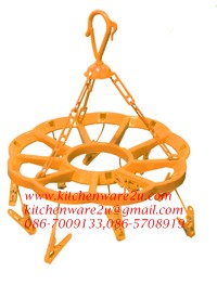 P00093 พวงตากผ้าพลาสติกทานตะวัน (ราคาต่อโหล)