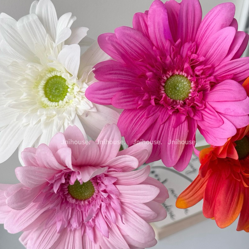 [พร้อมส่ง] Jnihouse : ดอกเยอบีร่า ดอกไม้ประดิษฐ์ [ขนาด Ø13 cm] Gerbera