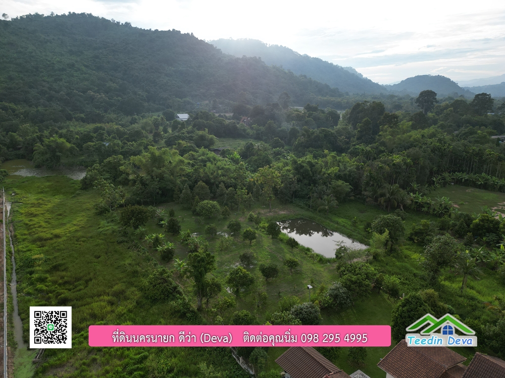 ที่ดินนครนายก วิวภูเขา ใกล้ ภุตะลึง คาเฟ่ เนื้อที่ 5 ไร่ 2 งาน ทำเลดี ทำธุรกิจได้