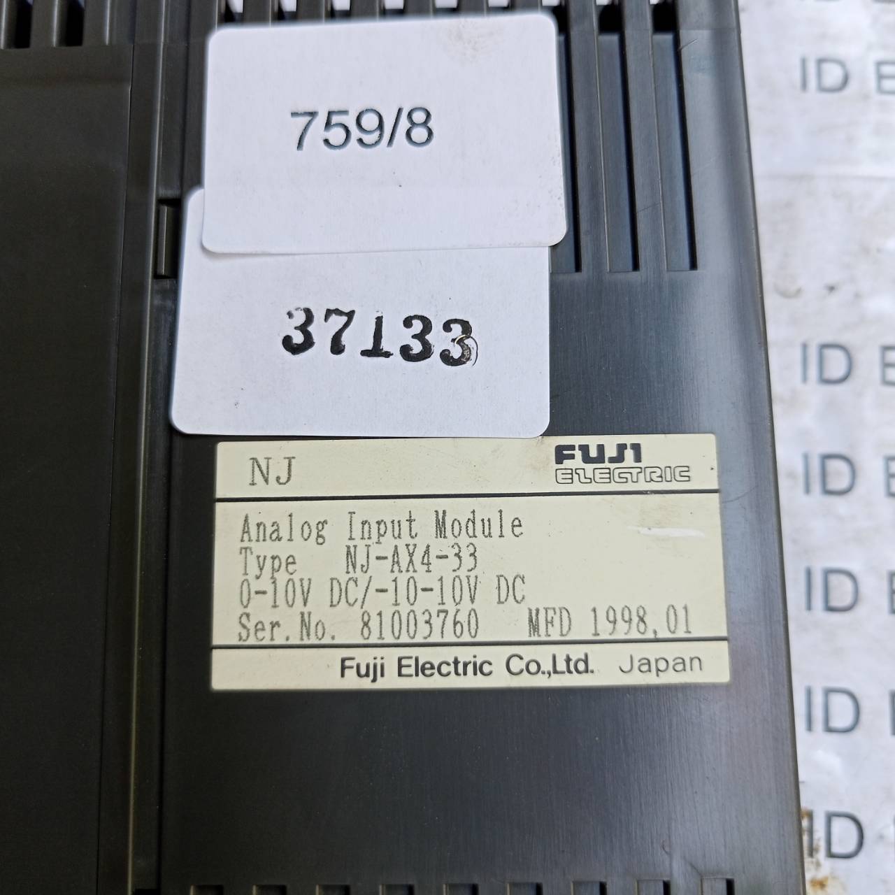 PLC " FUJI " MODEL : NJ-AX4-33