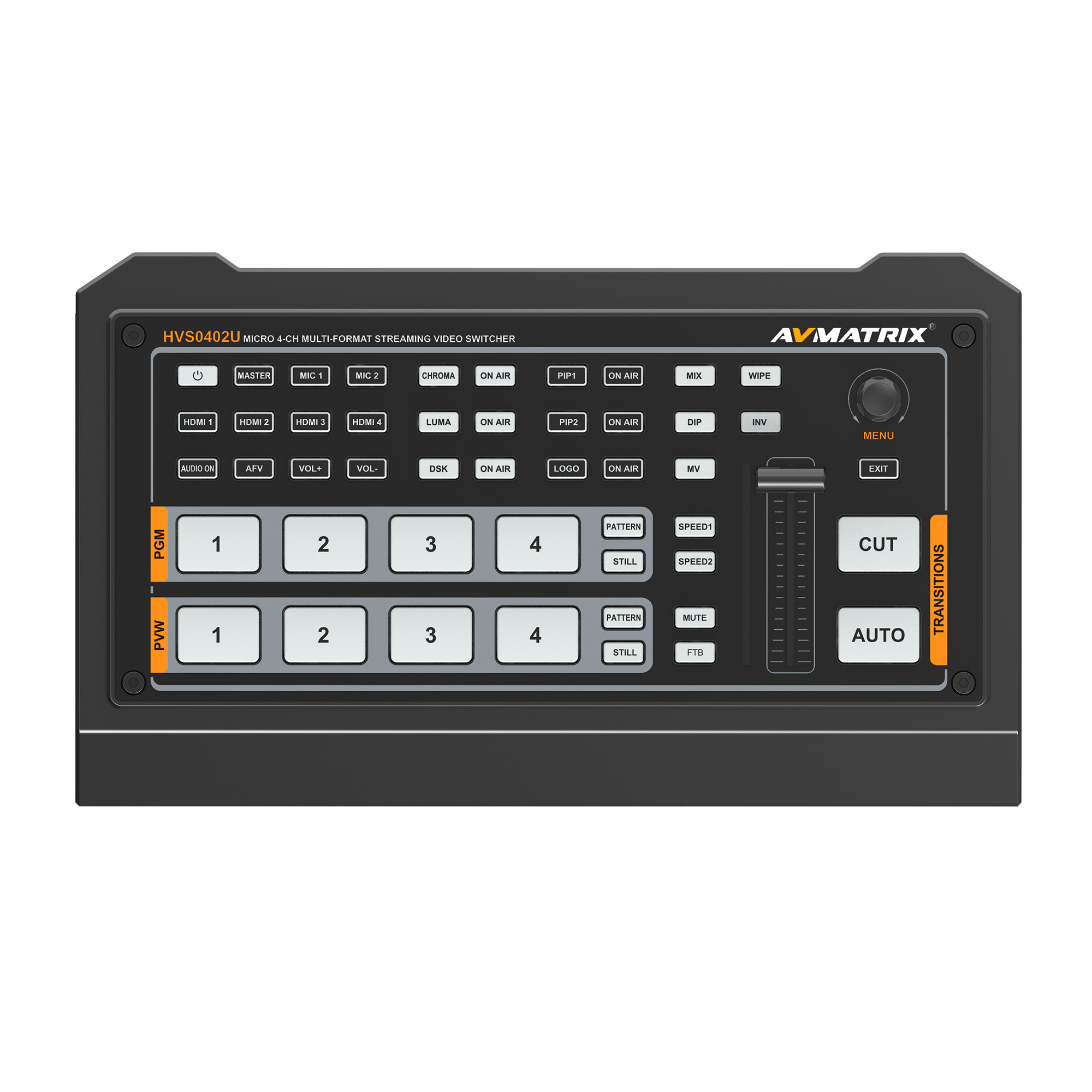 AVMATRIX HVS0403U Micro 4 Channel SDI&HDMI Video Switcher