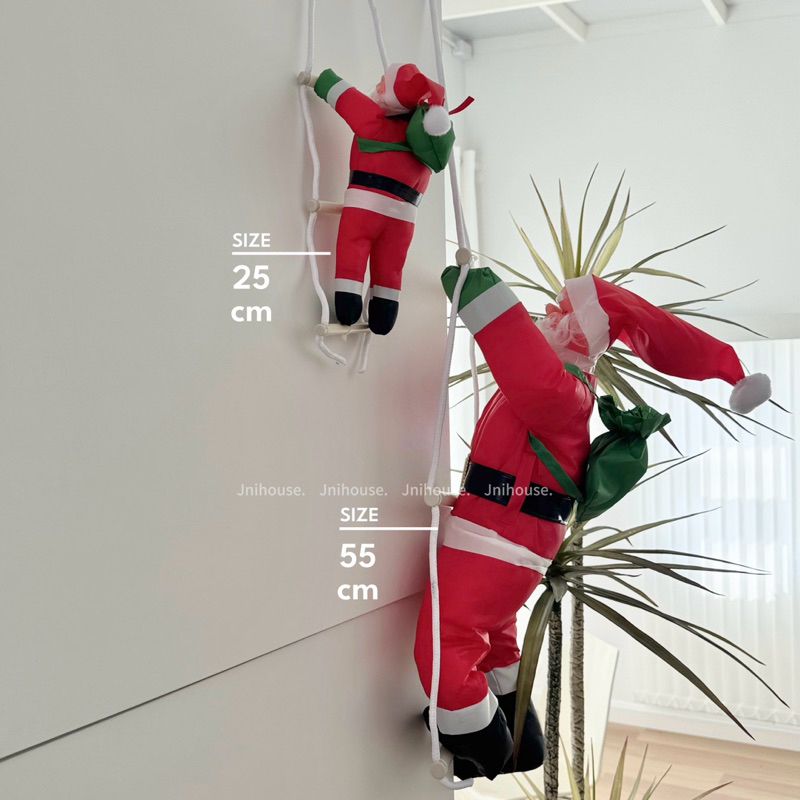 [พร้อมส่ง] Jnihouse : Climbing Santa ซานต้าตัวใหญ่ ซานต้าปีนเชือก