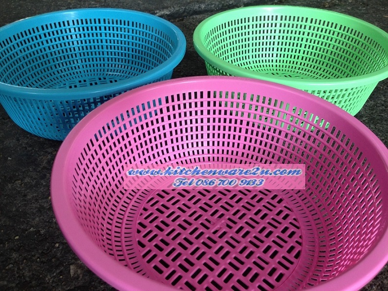 P07720 ตะแกรงกลม (29*29*10.5 cm) 542-2 DM ราคาส่งต่อ 12 โหล: 144 ใบ: เฉลี่ย 120 บ./โหล