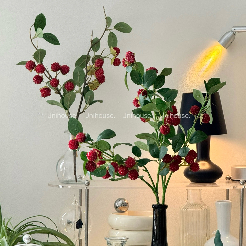 [พร้อมส่ง] Jnihouse : กิ่งราสเบอร์รี่ (Artificial raspberry branch)