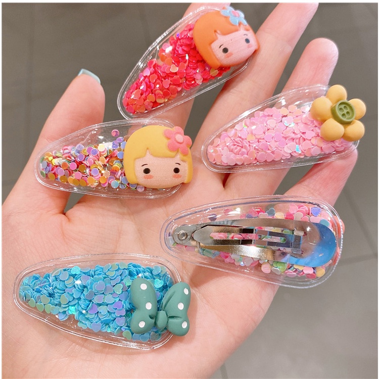 กิ๊บป็อกแป๊ก ติดผมเด็ก น่ารักมาก ใน1 ชุด ได้กิ๊บ 10 ชิ้น พร้อมส่ง