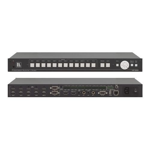 KRAMER VP-444 12–Input HDMI & Analog ProScale™ Presentation Digital ScalerSwitcher with Microphone Inputs & Ethernet Control