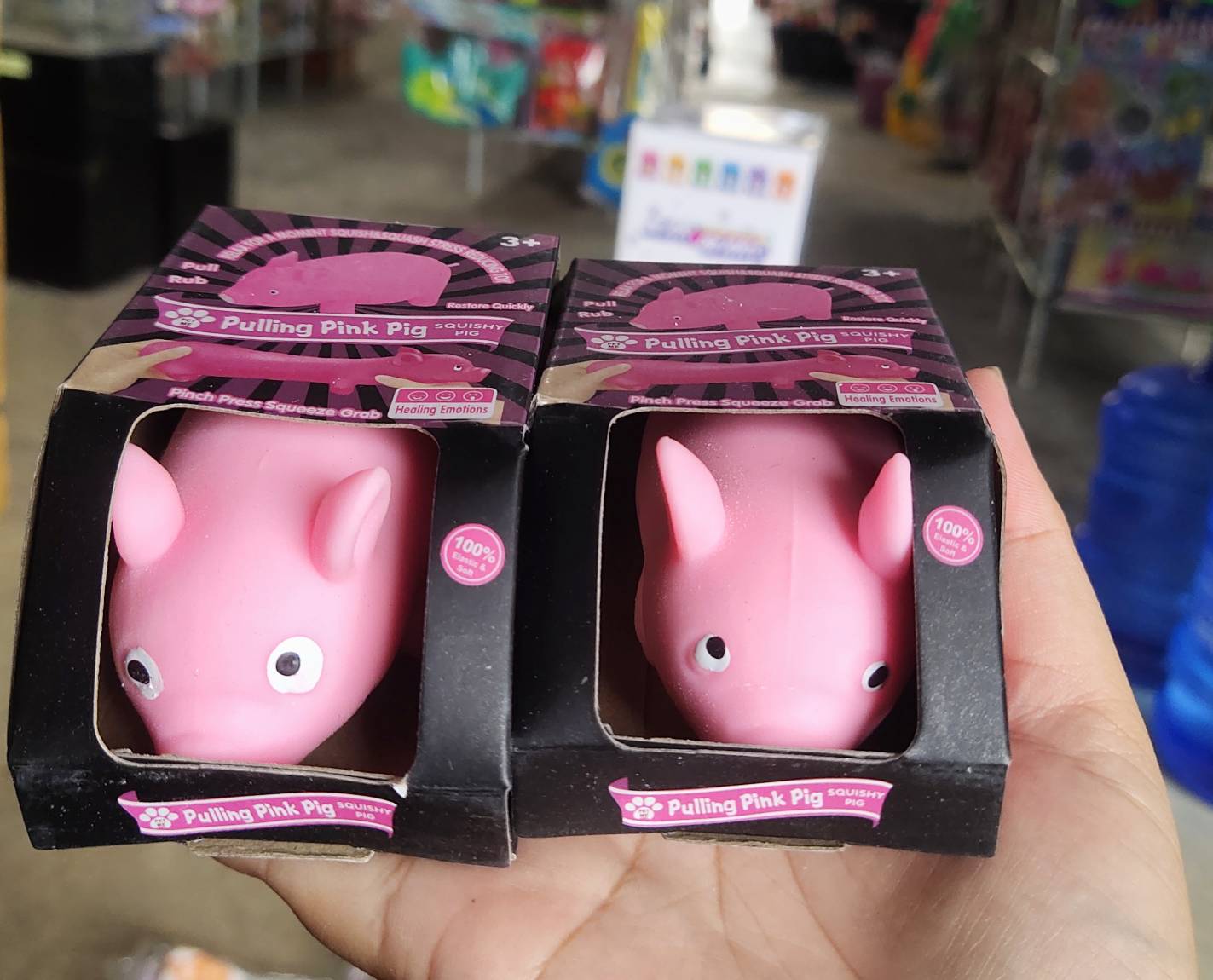 ของเล่นสกุชชี่หมูทุบ ของเล่นหมูยืด หมูบีบ หมูชมพู นิ่มๆ แก้เครียด ของเล่นสำหรับเด็ก