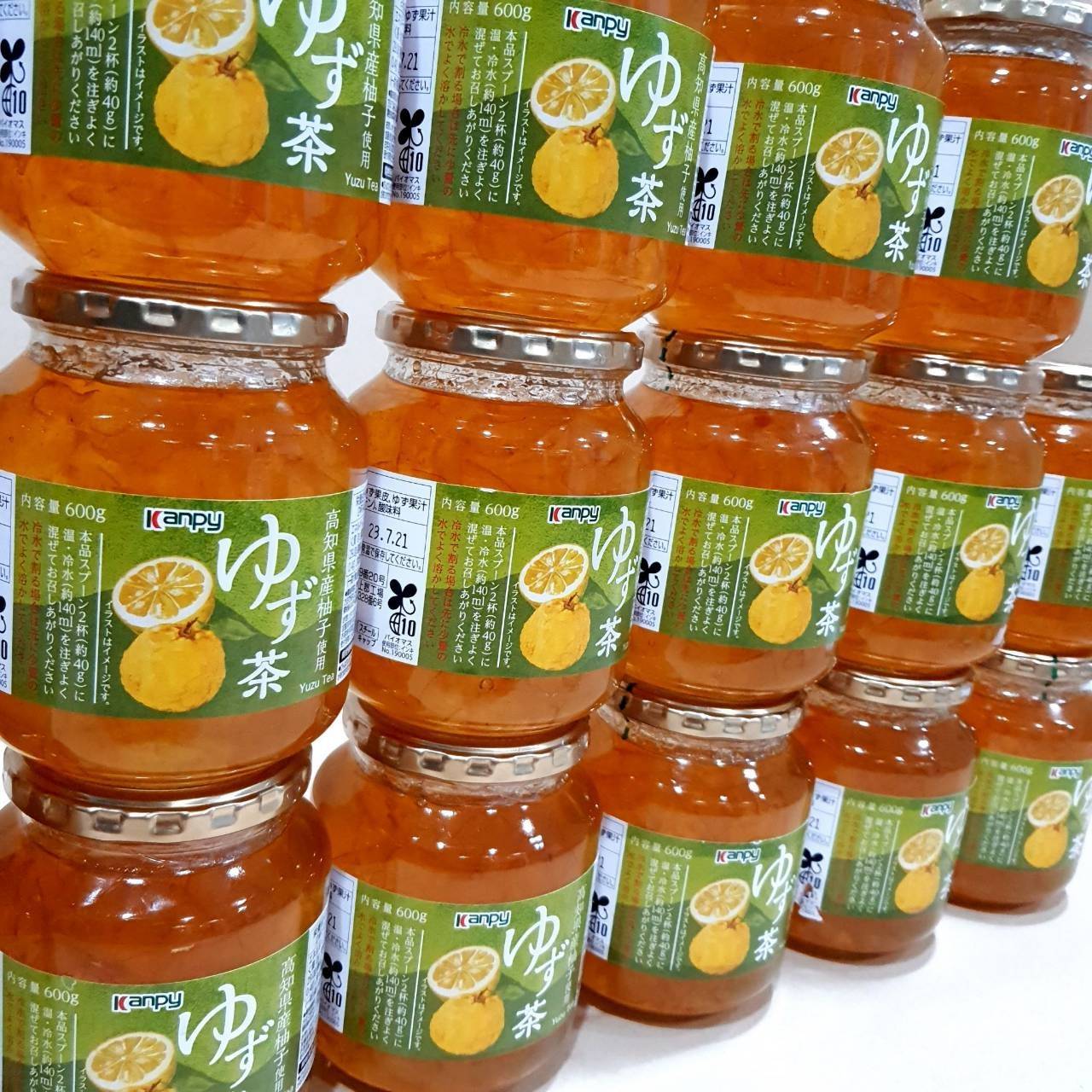 ชาส้ม ยูสุ ยูซุ Kanpy yuzu tea แยมยูสุ จากญี่ปุ่น ขวดใหญ่จุใจ 600 กรัม
