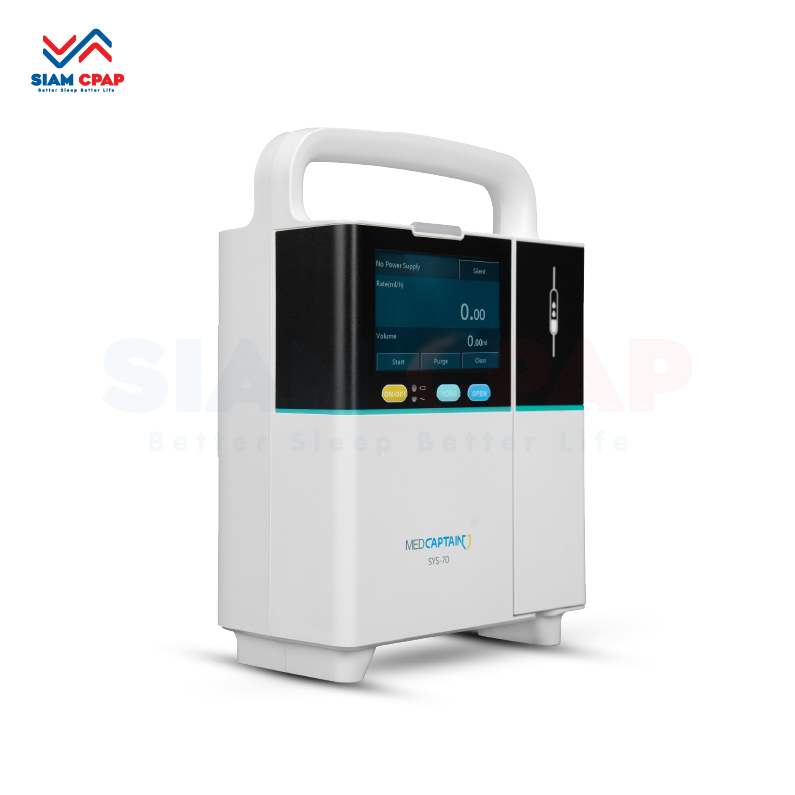 เครื่องควบคุมการให้สารละลายทางหลอดเลือดดำ Infusion pump Medcaptain รุ่น SYS-70 รับประกันศูนย์ไทย 1 ปี