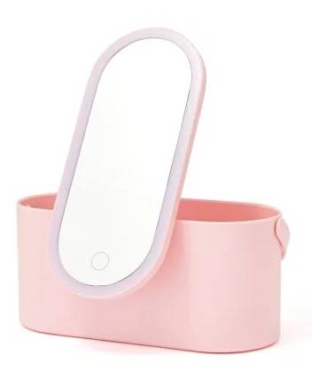 กล่องเก็บเครื่องสำอางแบบมีไฟ franc franc lamira basket