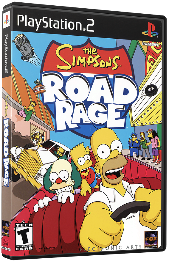 แผ่นเกมส์ PS2 : Simpsons, The - Road Rage
