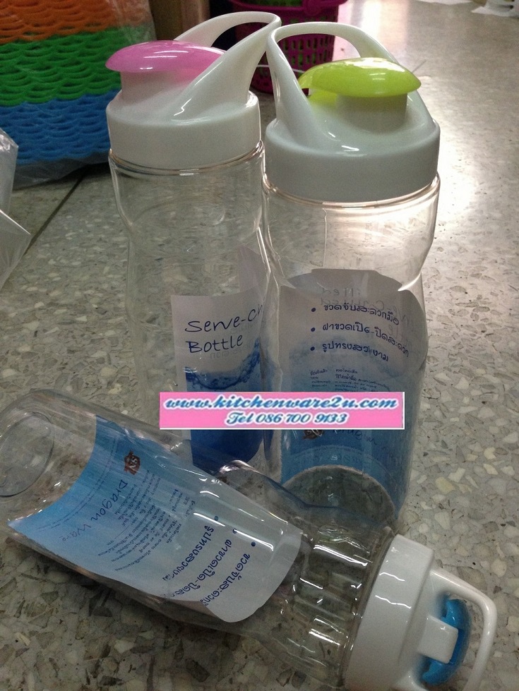 P07260 ขวดน้ำ PET หูหิ้ว 0.5 ลิตร ดีไซน์ใหม่ DBS 06 ราคาส่งต่อ 1 โหล: 12 ใบ