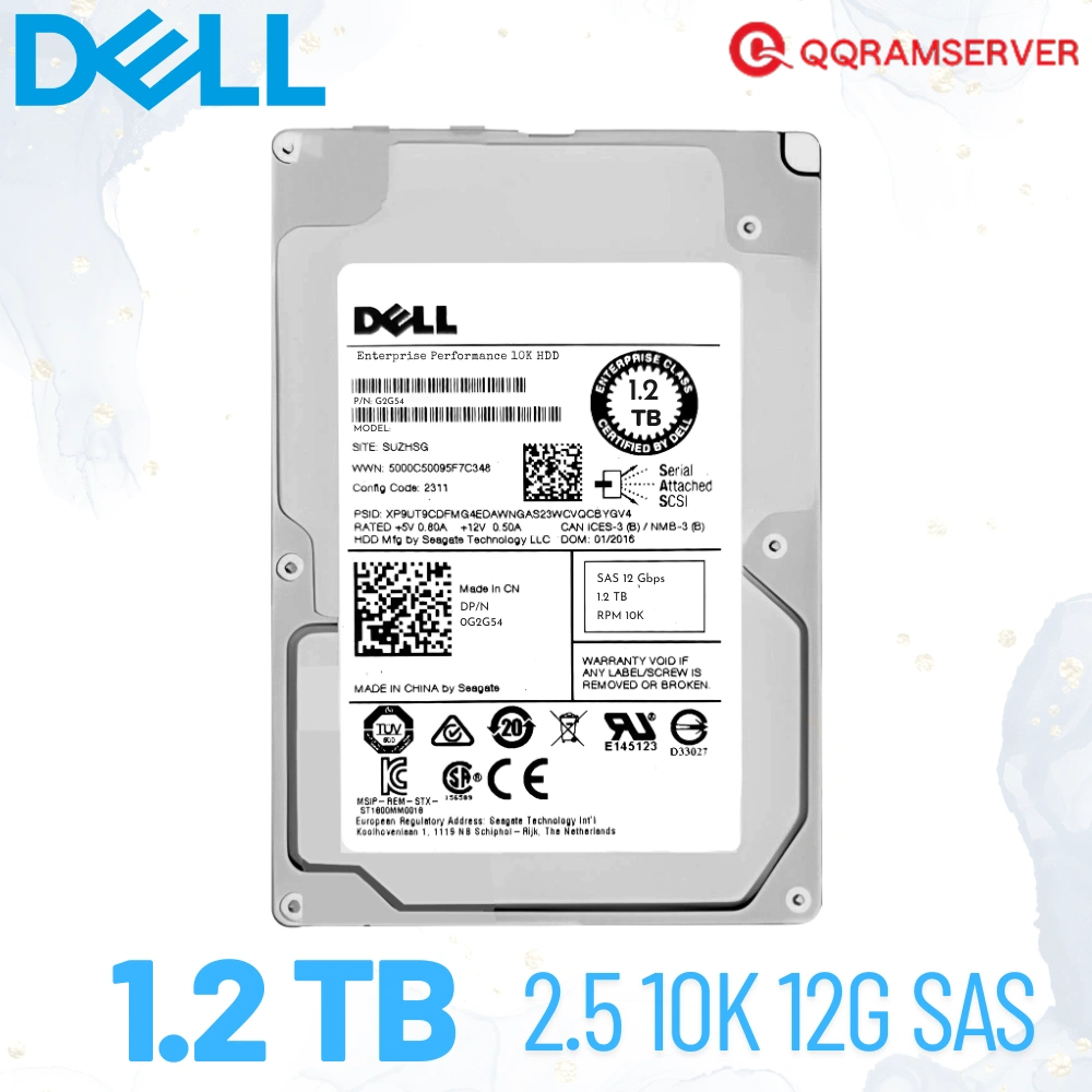 Dell HDD Server 1.2TB SAS 12Gbps 10K G2G54 Harddisk Server