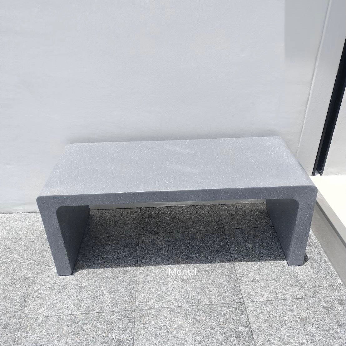 ม้านั่งสนาม เก้าอี้สนาม ม้านั่งปูนปั้น เก้าอี้สไตล์โมเดิร์น ลายหินอ่อน เก้าอี้ปูนซีเมนต์แข็งแรงใช้งานได้ในระยะยาว