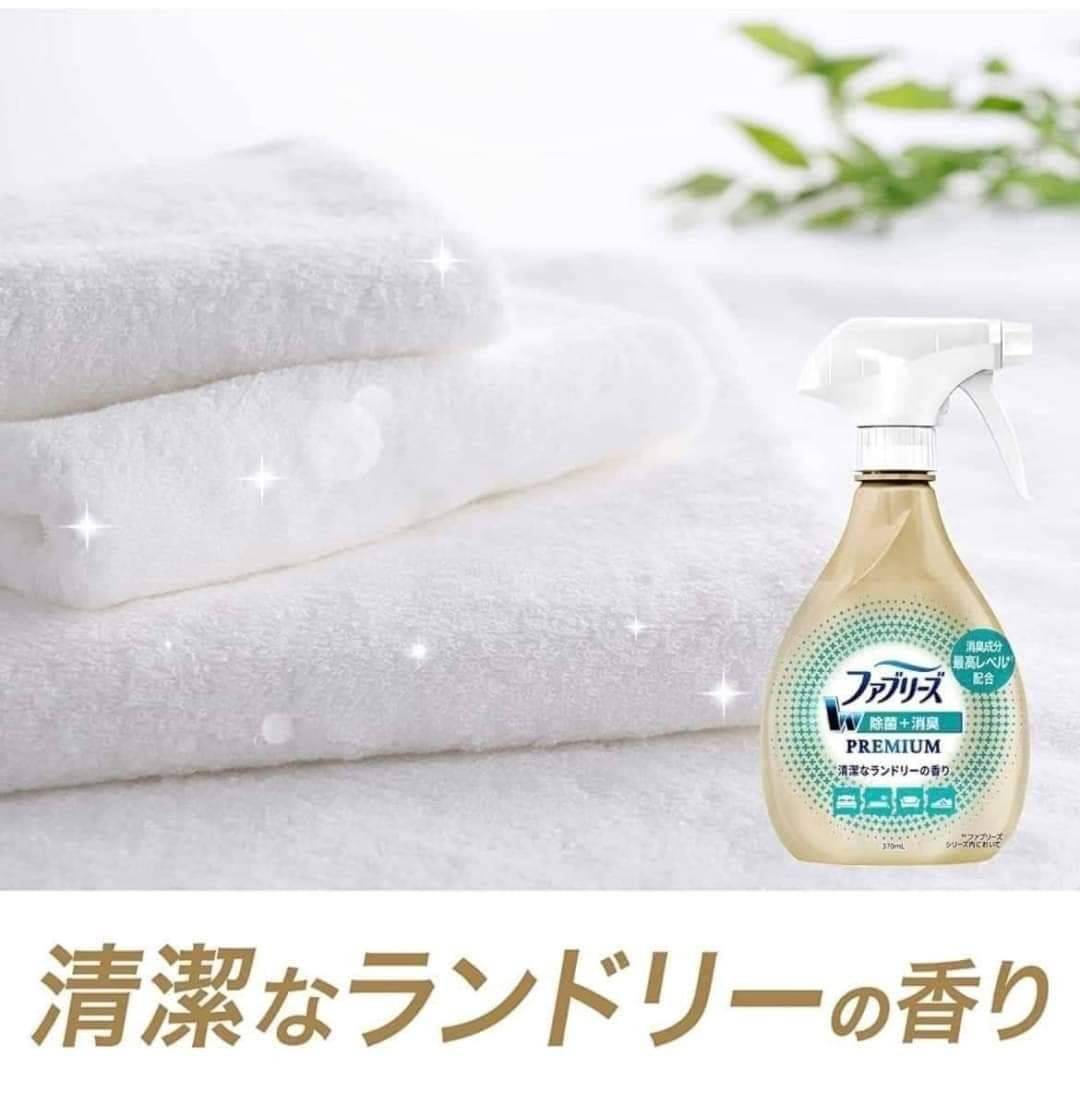 Fabreeze W Premium Spray Set (Gold series) จาก P&G Japan 1× ขวดสเปรย์ 2× ถุงรีฟิล