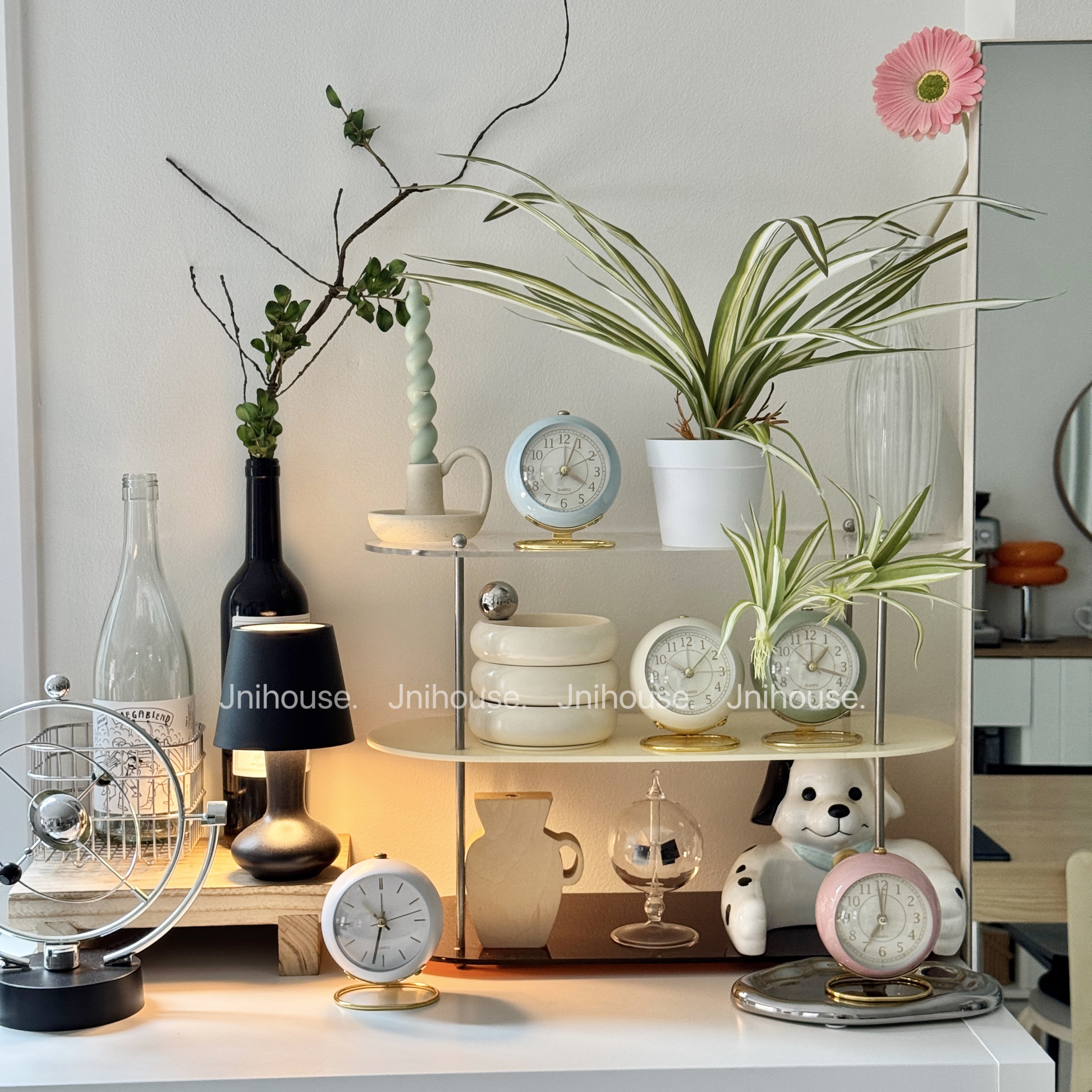 [พร้อมส่ง] Jnihouse : นาฬิกาสีพาสเทล นาฬิกาตั้งโต๊ะ (Pastel Clock)