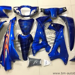 ชุดสี WAVE125S +อกไก่ น้ำเงินล้วน ลาย2003 แจกลม 4,500 กรัม