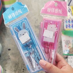 ชุดวงเวียน วงเวียน ลายเเฟนซี เครื่องเขียน คละสี