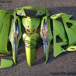 ชุดสี WAVE100S 2005 U BOX ทั้งคัน 10ชิ้น สีเขียว130 ล้วน 4 กก.